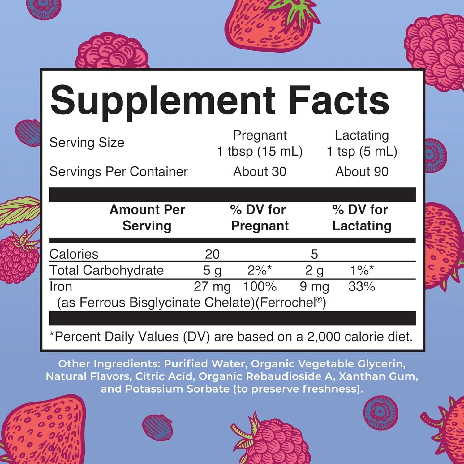Maryruth'S Prenatal Postnatal Iron Liquid, Berry, 15.22 Oz